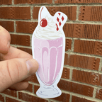 Strawberry Milkshake Sticker