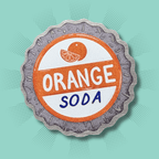 Orange Soda Pin