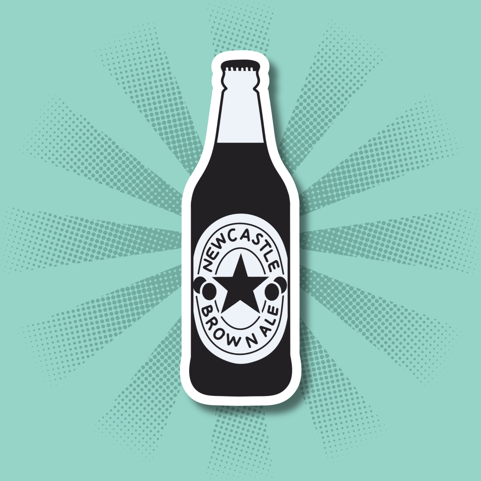 Newcastle Brown Ale Sticker