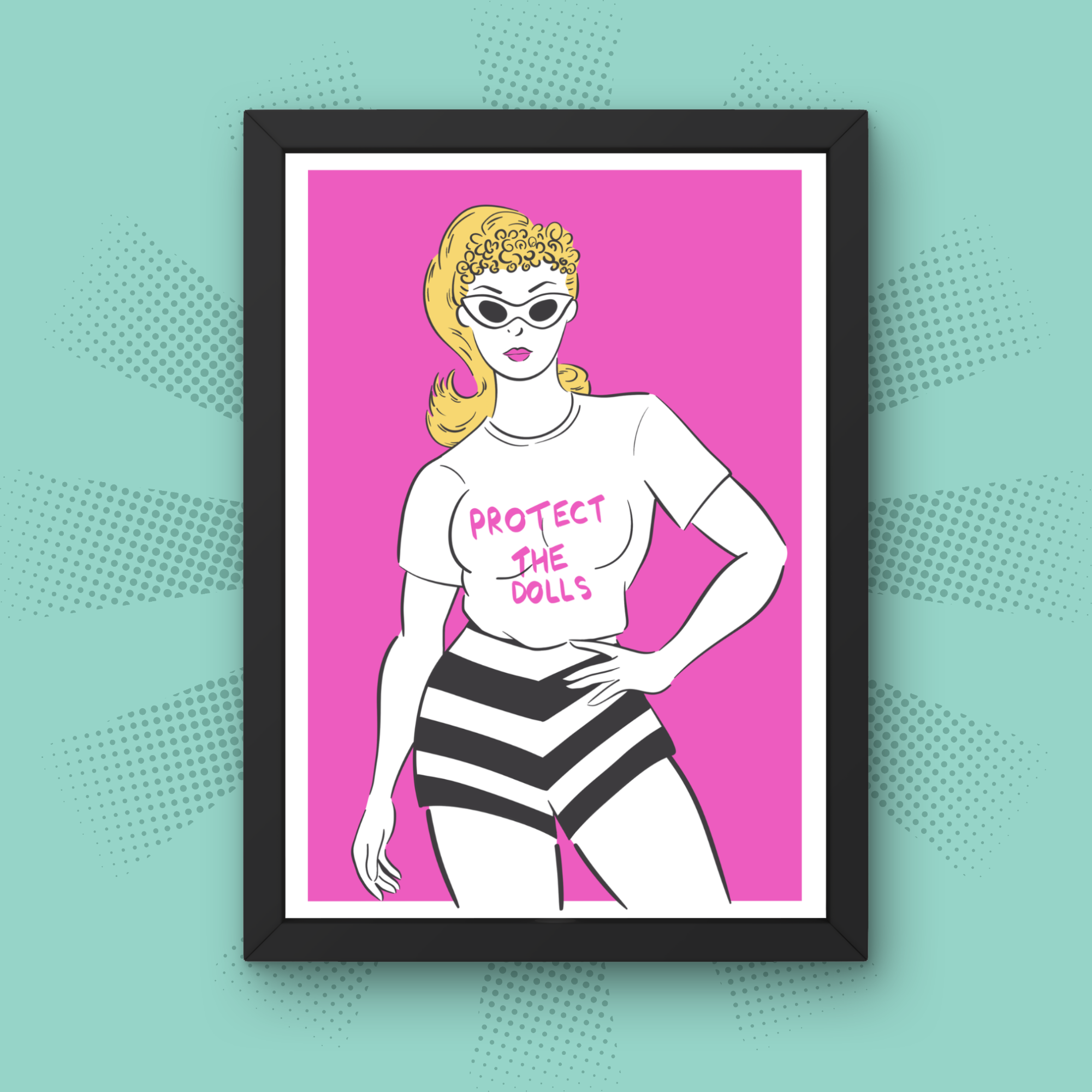 Protect the Dolls - A5 Art Print
