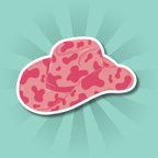 Pink Cowboy Hat Sticker