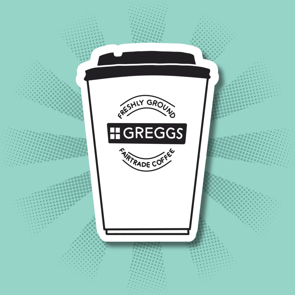 Greggs Coffee Sticker