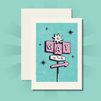 It's Gay up North - A6 Postcard
