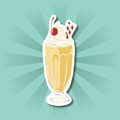 Banana Milkshake Sticker