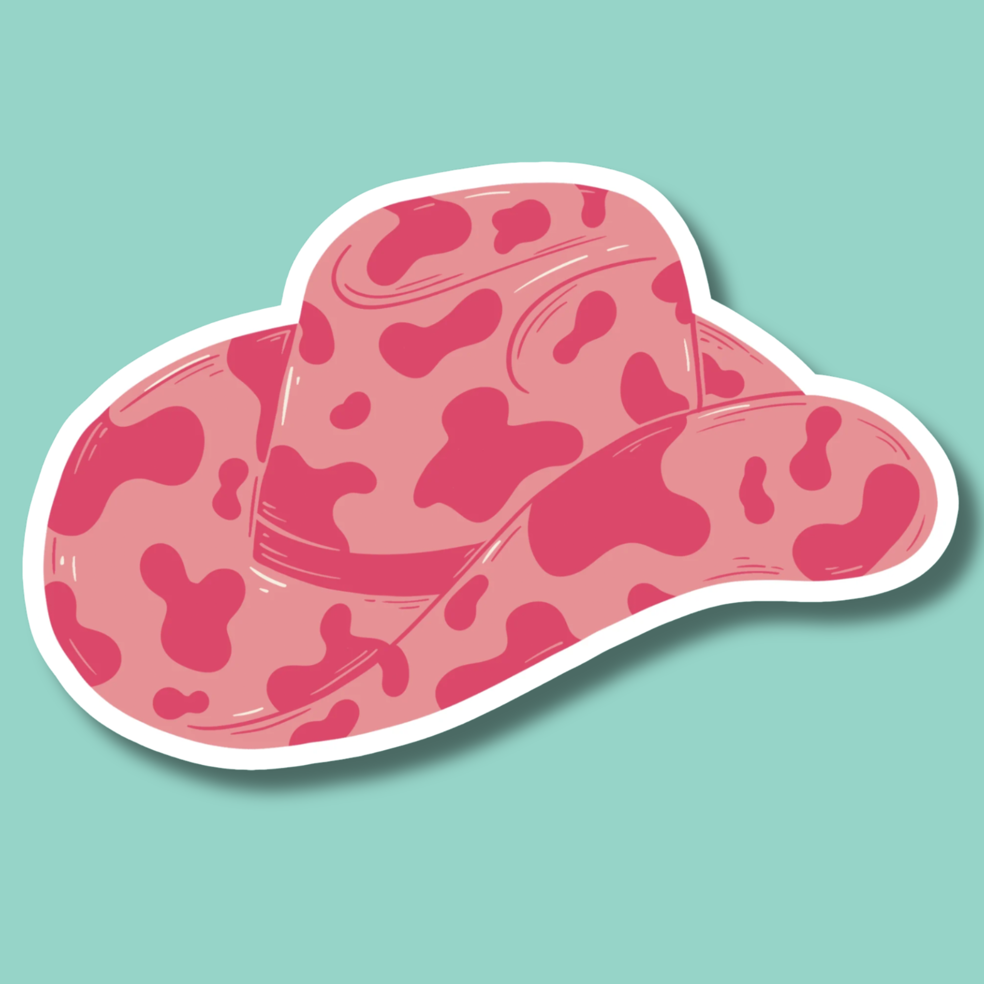 Pink Cowboy Hat Sticker
