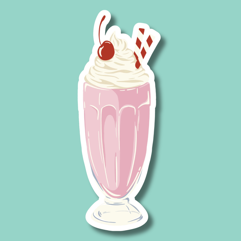 Strawberry Milkshake Sticker