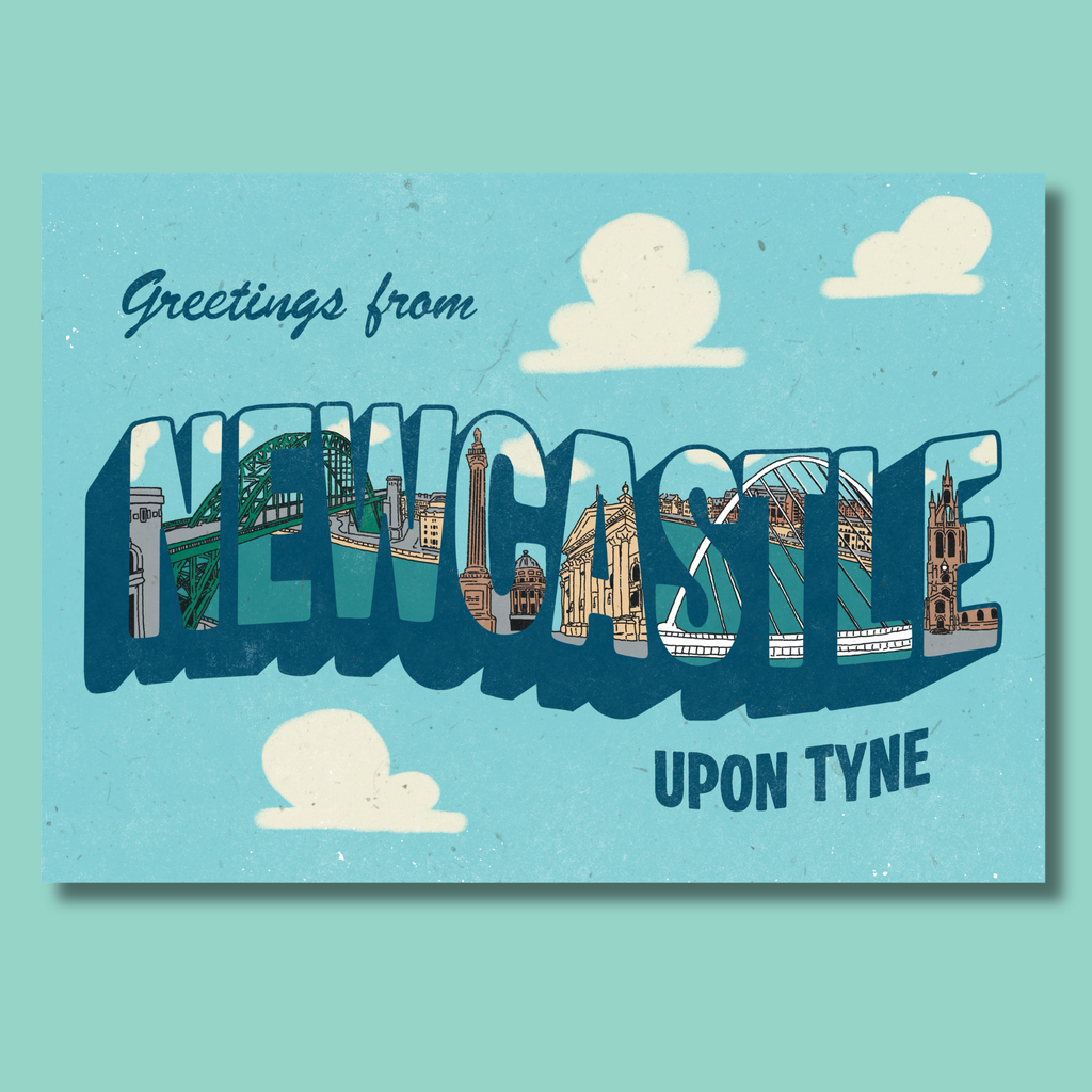 Greetings from Newcastle - A6 Postcard