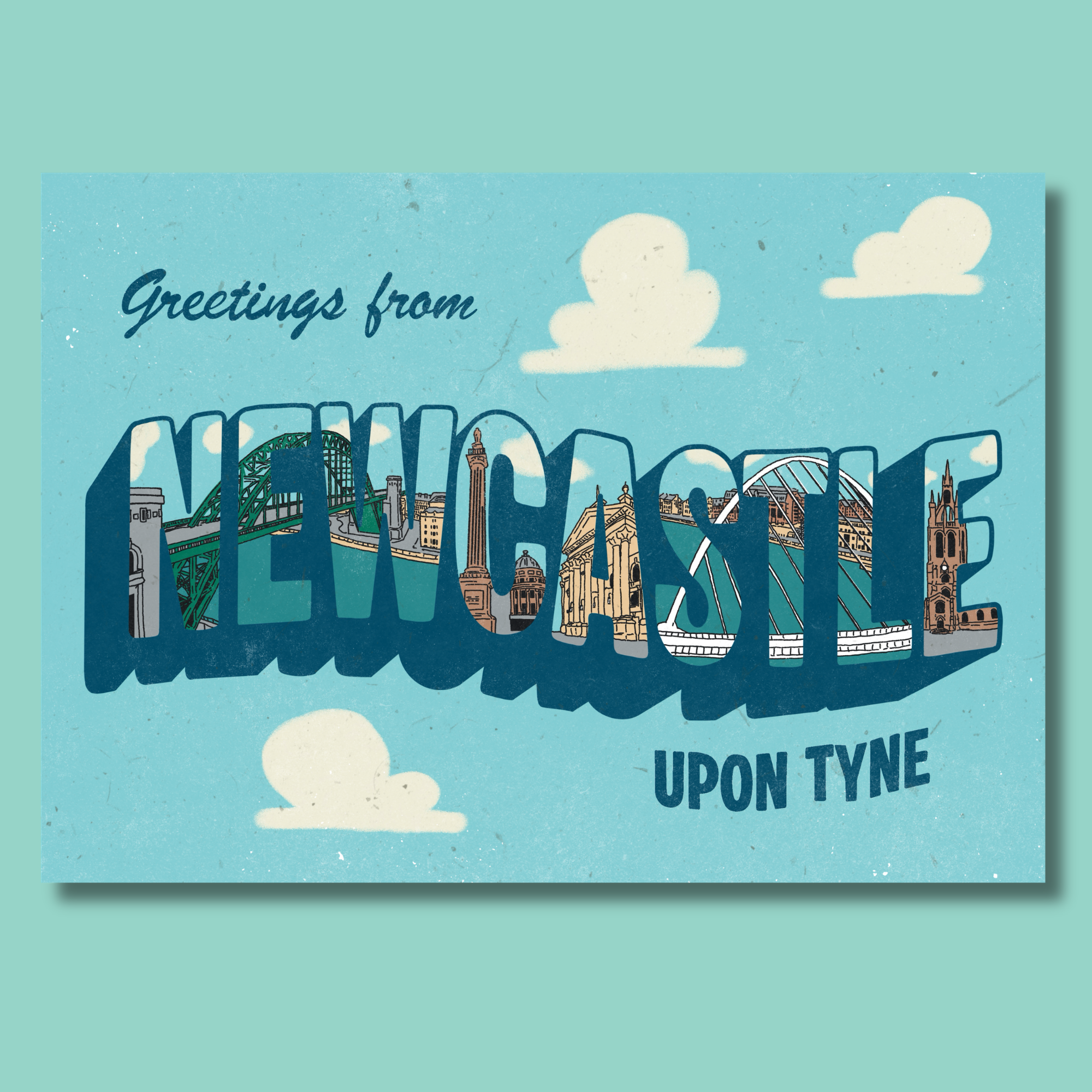 Greetings from Newcastle - A6 Postcard