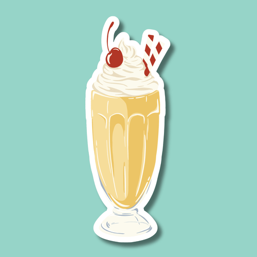 Banana Milkshake Sticker