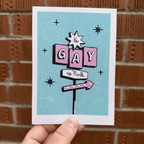 It's Gay up North - A6 Postcard