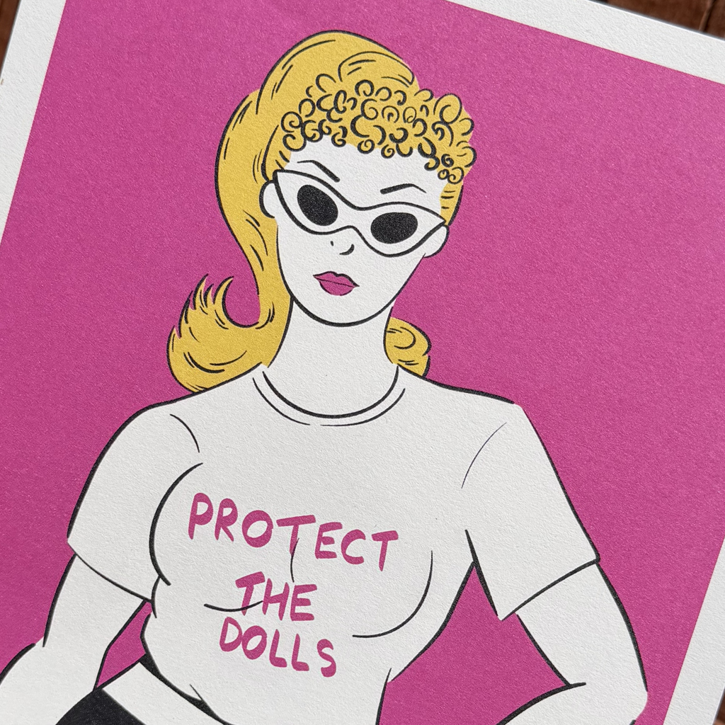Protect the Dolls - A5 Art Print