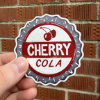 Cherry Cola Bottle Cap Sticker