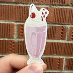 Strawberry Milkshake Sticker