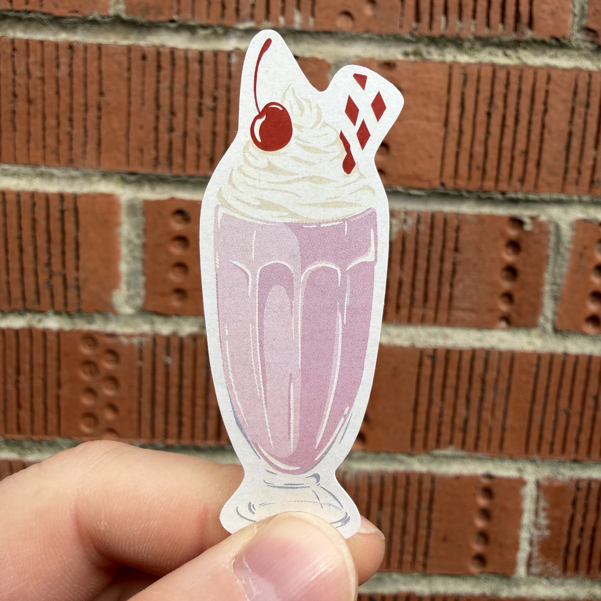 Strawberry Milkshake Sticker