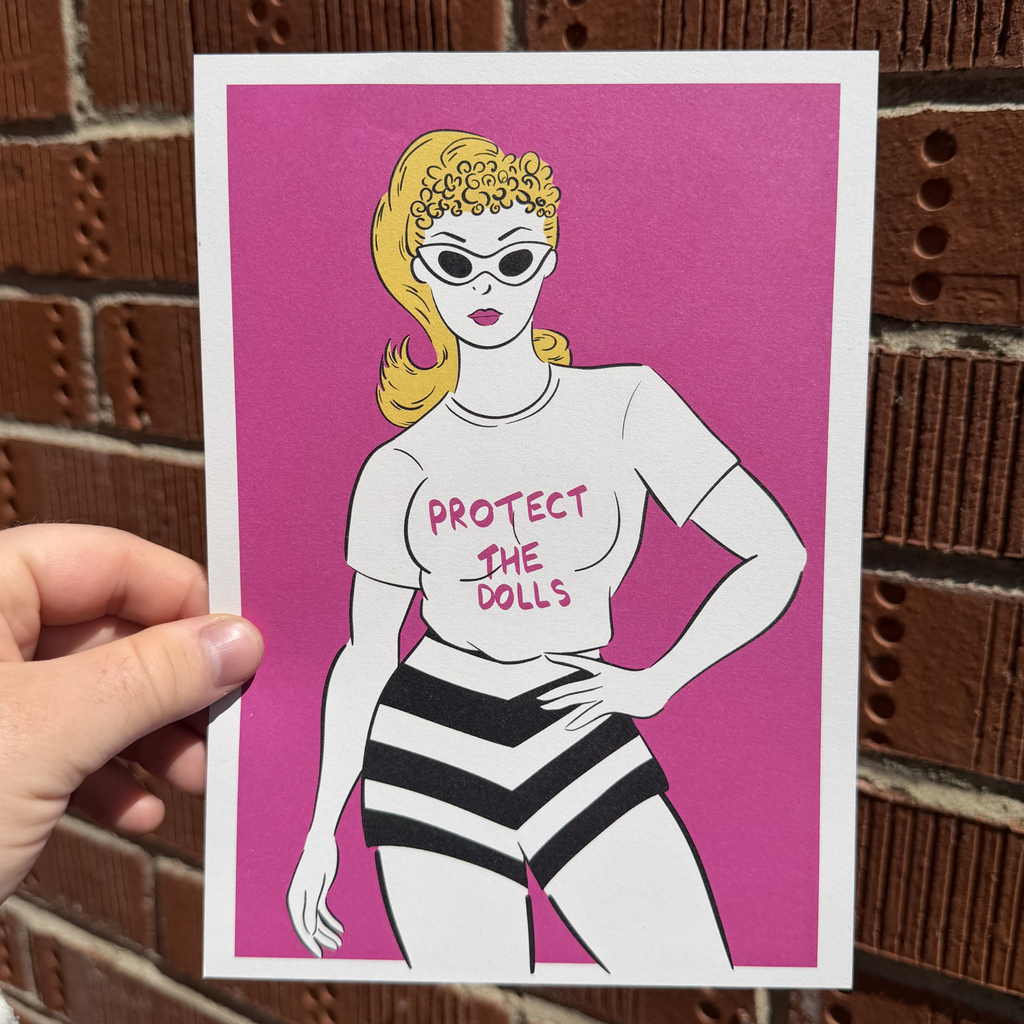 Protect the Dolls - A5 Art Print