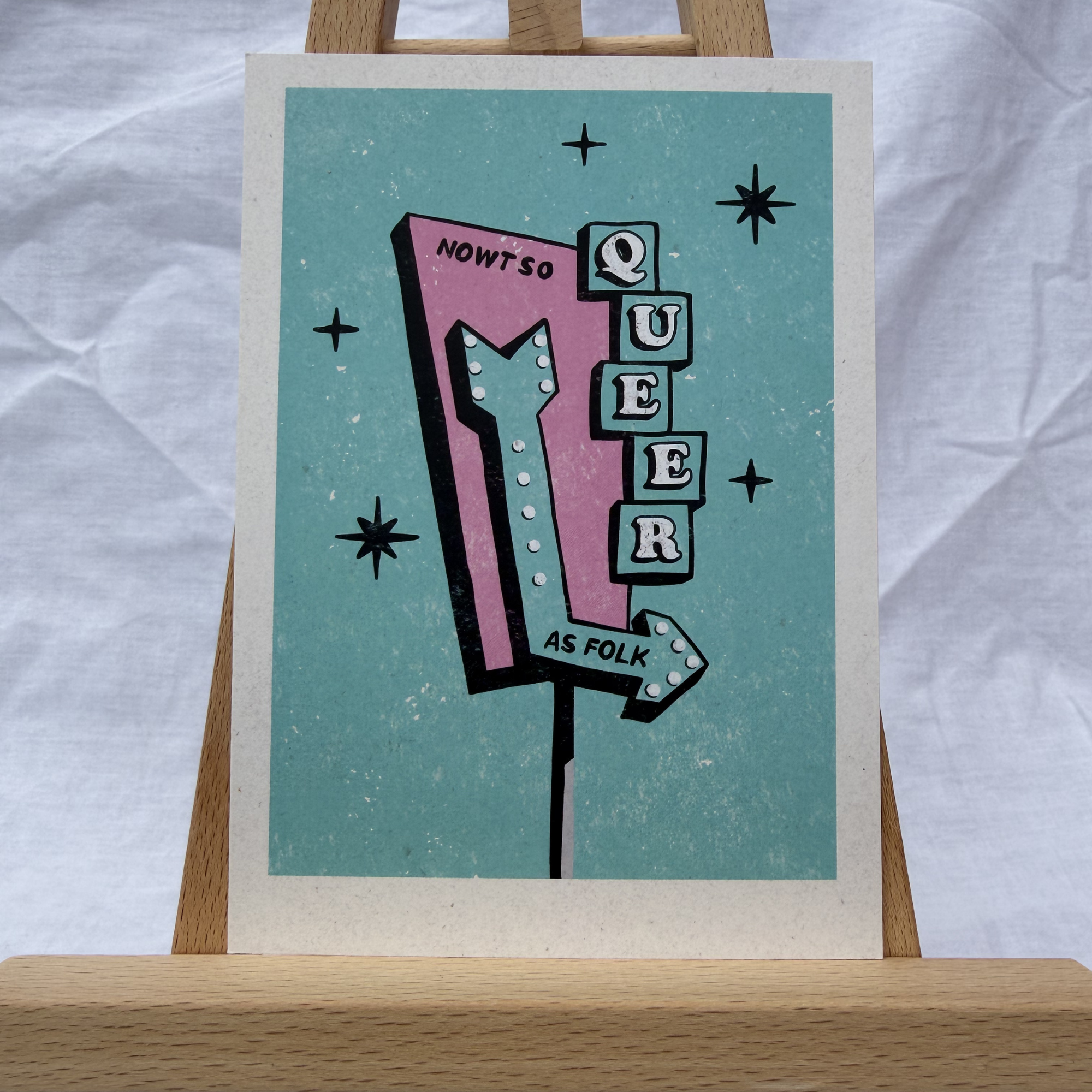 Nowt so Queer as Folk - A6 Postcard