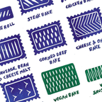 Greggs Bakes - Colour A4 Lino Print