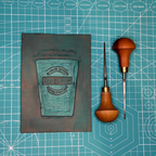 Greggs Coffee - A5 Lino Print