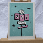 It's Gay up North - A6 Postcard