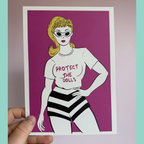 Protect the Dolls - A5 Art Print
