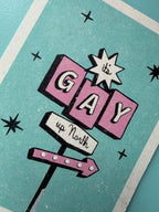 It's Gay up North - A6 Postcard